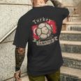 Turchia Regaloturchia Calcio Europa Turco Türkiye T-shirt da uomo con stampa posteriore Regalos para él