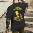 Une Bonne Journée Commence Avec Le Café Et Les Girafes T-shirt imprimé au dos Cadeaux pour lui