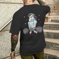 Unicorno Sollevamento Pesi – Divertente Deadlift & Palestra Regalo T-shirt da uomo con stampa posteriore Regalos para él