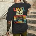 Video Gamer Nivel 25 Completo Retro 25 Aniversario De Bodas Camiseta Hombre Estampado Espalda Regalos para él