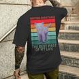 Vintage British Shorthair La Parte Migliore Della Miaita Amante Dei Gatti T-shirt da uomo con stampa posteriore Regalos para él