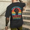 Vintage Introverts Unite Separately In Your Own Homes T-shirt da uomo con stampa posteriore Regalos para él