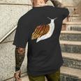 Vintage Gigante Terra Africana Lumaca Achatina Fulica T-shirt da uomo con stampa posteriore Regalos para él