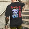 Vintage Ramen Baphomet Otaku Anime Baphomet T-Shirt mit Rückendruck Geschenke für Ihn