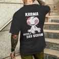 Voodoo Doll Sarcasm Karma Regelt Das Schon T-Shirt mit Rückendruck Geschenke für Ihn