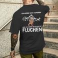 With Wandern Ich Werde Nicht Aufgeben Aber Die Ganz Zeit Sluchen T-Shirt mit Rückendruck Geschenke für Ihn