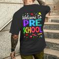 Welcome To Preschool Back To School Teachers Students Men's T-shirt Back Print Gifts for Him