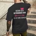 Wenn Ich Betrunken Bin Es Ist Ihre Schuld Festival Party T-Shirt mit Rückendruck Geschenke für Ihn