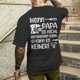 Wenn Papa Es Nicht Reparieren Kannater German Langu T-Shirt mit Rückendruck Geschenke für Ihn