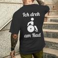 Wheelchair Driver Ich Dreh Am Rad Slogan Wheelchair T-Shirt mit Rückendruck Geschenke für Ihn