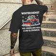 Winterdienst Schneepflugfahrer Humor Schneepflug T-Shirt mit Rückendruck Geschenke für Ihn