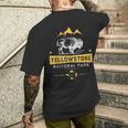 YellowstoneNational Park Us Bison Buffalointage T-shirt da uomo con stampa posteriore Regalos para él