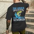 Zum Fishing Geboren Zur Schule Gezzwungen Fishing Fishing S T-Shirt mit Rückendruck Geschenke für Ihn