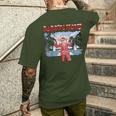 Christmas Santa Trump Daddys Home White House 2024 President Men's T-shirt Back Print Gifts for Him