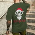 Diving Santa Claus H2o H2o H2o Xmas Diving T-Shirt mit Rückendruck Geschenke für Ihn