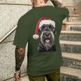 Giant Schnauzer Christmas T-Shirt mit Rückendruck Geschenke für Ihn