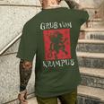 Greetingsom Krampus Santa Claus Kramperl Perchten Krampus S T-Shirt mit Rückendruck Geschenke für Ihn