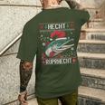 Hecht Ruprhecht Knecht Ugly Christmas Sweater T-Shirt mit Rückendruck Geschenke für Ihn