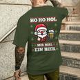 Ho Ho Hol Mir Mal Ein Bier Ugly Christmas S T-Shirt mit Rückendruck Geschenke für Ihn