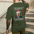 Joe Biden Ugly Christmas Sweater Biden Christmas Sweater Men's T-shirt Back Print Gifts for Him