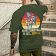 Merry Christmas In July Beaches Summer Christmas In July Men's T-shirt Back Print Gifts for Him