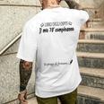 70° Compleanno 70 Anni Idea Divertente Libro Degli Ospiti T-shirt da uomo con stampa posteriore Regalos para él