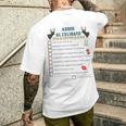 Addio Al Celibato Lista Di Controllo Di Osa Sfide T-shirt da uomo con stampa posteriore Regalos para él