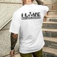 Amo L'energia Nucleare Fusion Atom Power T-shirt da uomo con stampa posteriore Regalos para él