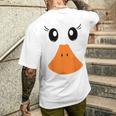 Anatra Oca Uccello Costume Carnevale Anatre Oche Contadino T-shirt da uomo con stampa posteriore Regalos para él