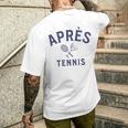 Apres-Tennis Après-Tennis T-Shirt mit Rückendruck Geschenke für Ihn