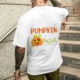 Auntie Of The Cutest Pumpkin In The Patch Halloween Pumpkins Men's T-shirt Back Print Gifts for Him