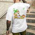 Bambino 6 Sei Annoecchio Zoo Compleanno Safari Giungla Animale 6 ° T-shirt da uomo con stampa posteriore Regalos para él