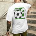 Bambino Gooool 6° Compleanno 6 Anni Di Calcio T-shirt da uomo con stampa posteriore Regalos para él