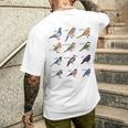 Birds Collection 'Ich Liebeogelund Die Natural' T-Shirt mit Rückendruck Geschenke für Ihn