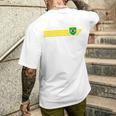 Brazil Seleção Fan Jersey Blue T-Shirt mit Rückendruck Geschenke für Ihn