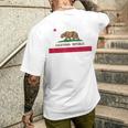 California Repubblica Bandiera Patriottica State Travel Usa T-shirt da uomo con stampa posteriore Regalos para él