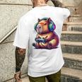 Capybara ideo Games Capybara T-Shirt mit Rückendruck Geschenke für Ihn