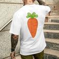 Carrot Carota Costume Camicia T-shirt da uomo con stampa posteriore Regalos para él