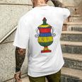 Carta Briscola Asso Di Coppe T-shirt da uomo con stampa posteriore Regalos para él