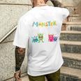 Children's 2Nd Birthday Ich Bin Schon 2 Jahre Junge Kleine Monster T-Shirt mit Rückendruck Geschenke für Ihn