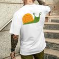 Children's Cute Snail T-Shirt mit Rückendruck Geschenke für Ihn