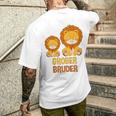 Children's Ich Werde Ein Großer Bruder Löwe Bruder T-Shirt mit Rückendruck Geschenke für Ihn