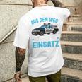 Children's Police Aus Dem Weg Bin Im Einsatz Boys Police T-Shirt mit Rückendruck Geschenke für Ihn