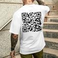 Codice Rick Roll T-shirt da uomo con stampa posteriore Regalos para él