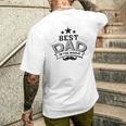 Cool Happy Father's Day This Is My Best Dad In The World T-shirt da uomo con stampa posteriore Regalos para él