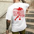 Cottbus Kicken Club Football Fan Rise Brandenburg Red T-Shirt mit Rückendruck Geschenke für Ihn