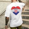 Croatia Flag Croatia Children's Croatia Hrvatska T-Shirt mit Rückendruck Geschenke für Ihn