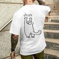 Cute Kitten Cat Lovers T-Shirt mit Rückendruck Geschenke für Ihn