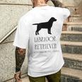 Cute Labrador Retriever Dog Lover T-Shirt mit Rückendruck Geschenke für Ihn