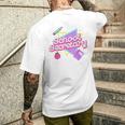 Cute School Secretary 80'S 90'S Back To School Men's T-shirt Back Print Gifts for Him